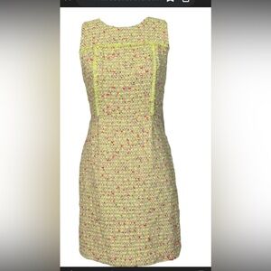 J. Crew Collection Yellow Neon Tweed
Sleeveless Dress size 4  U bin